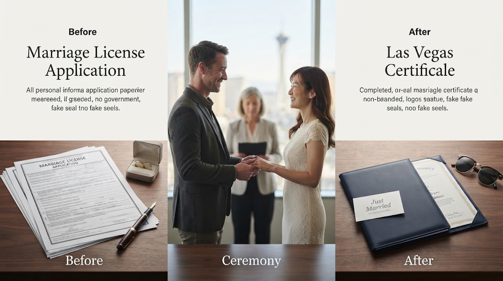 A Nevada marriage license