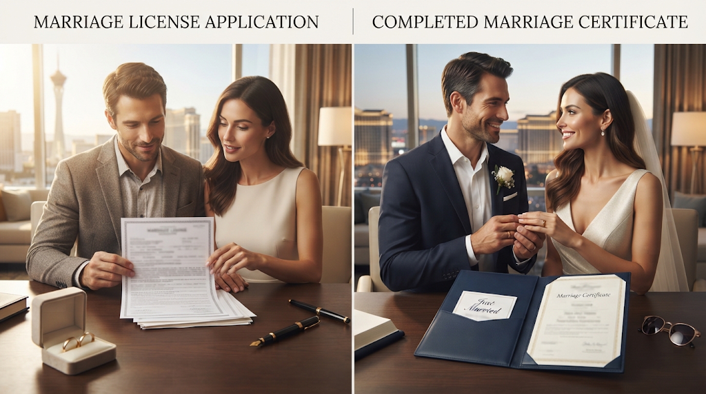 A certified marriage certificate