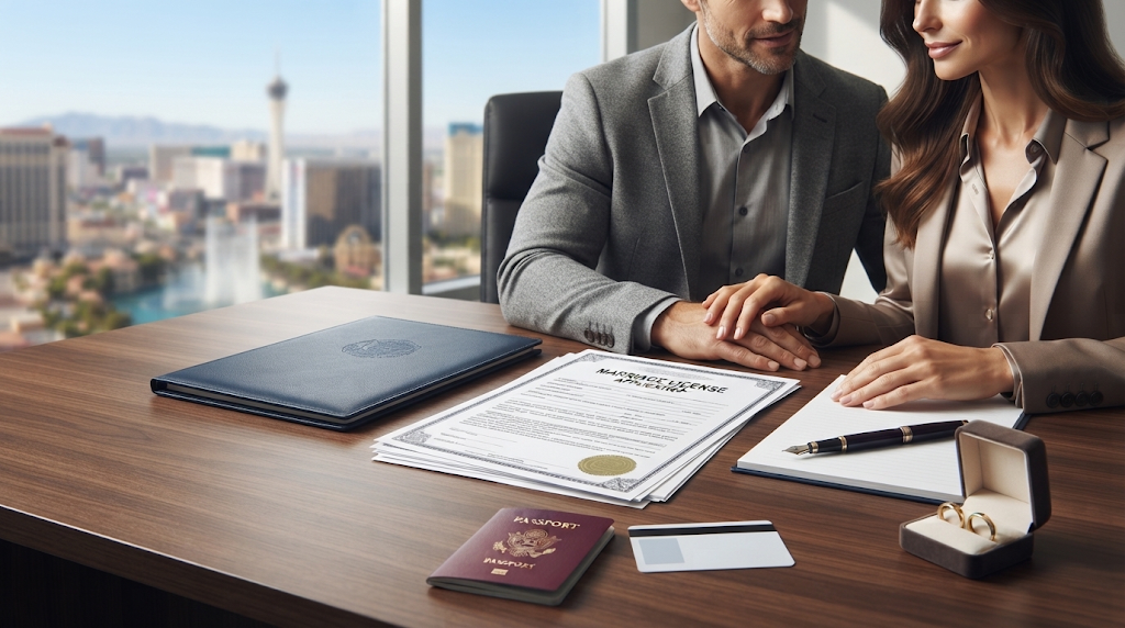 Documents needed for a Las Vegas marriage license